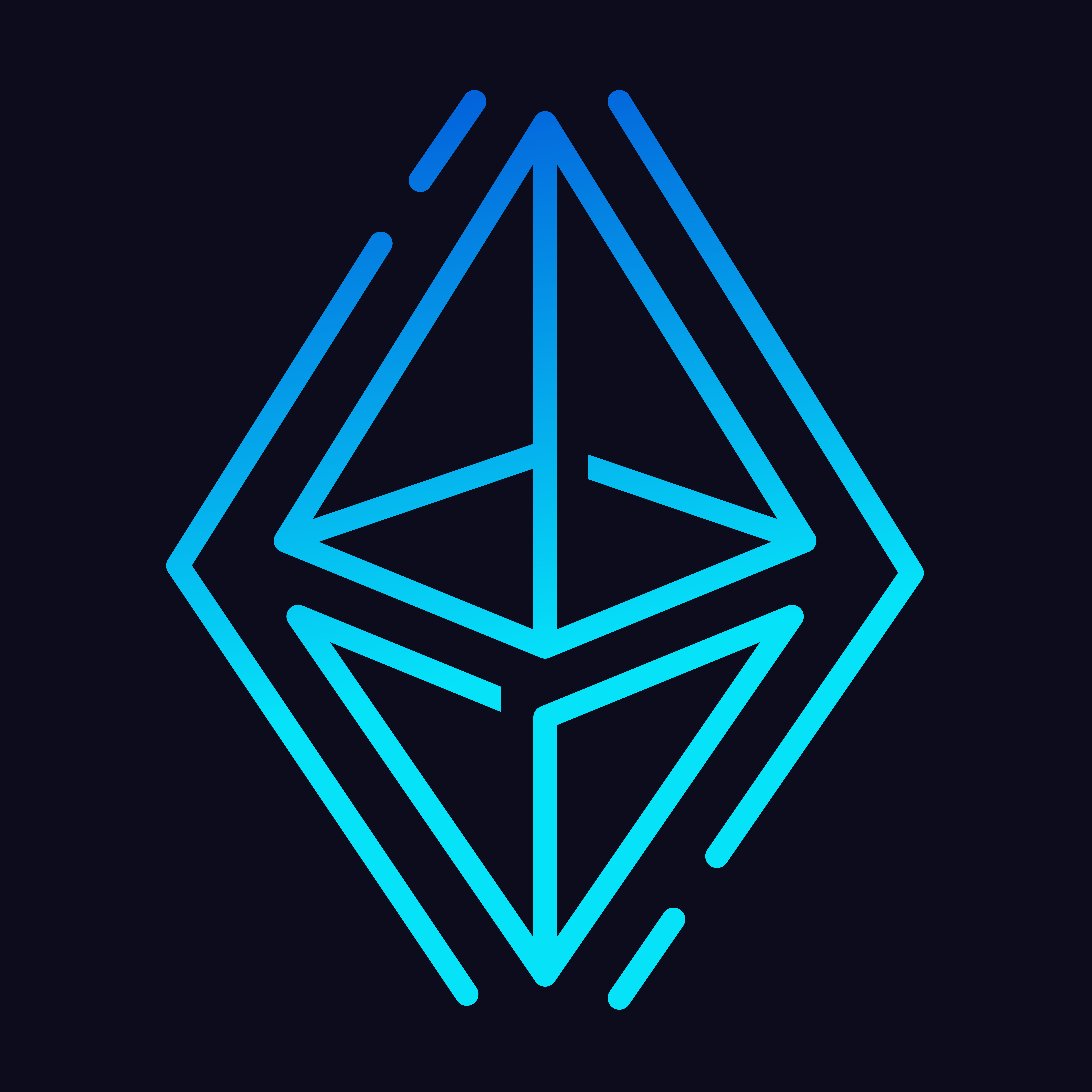 Geometric purple rhombus, a Web3 platform creating SPL tokens on Solana, Ethereum and Sui, serving as the icon of 20LAB.