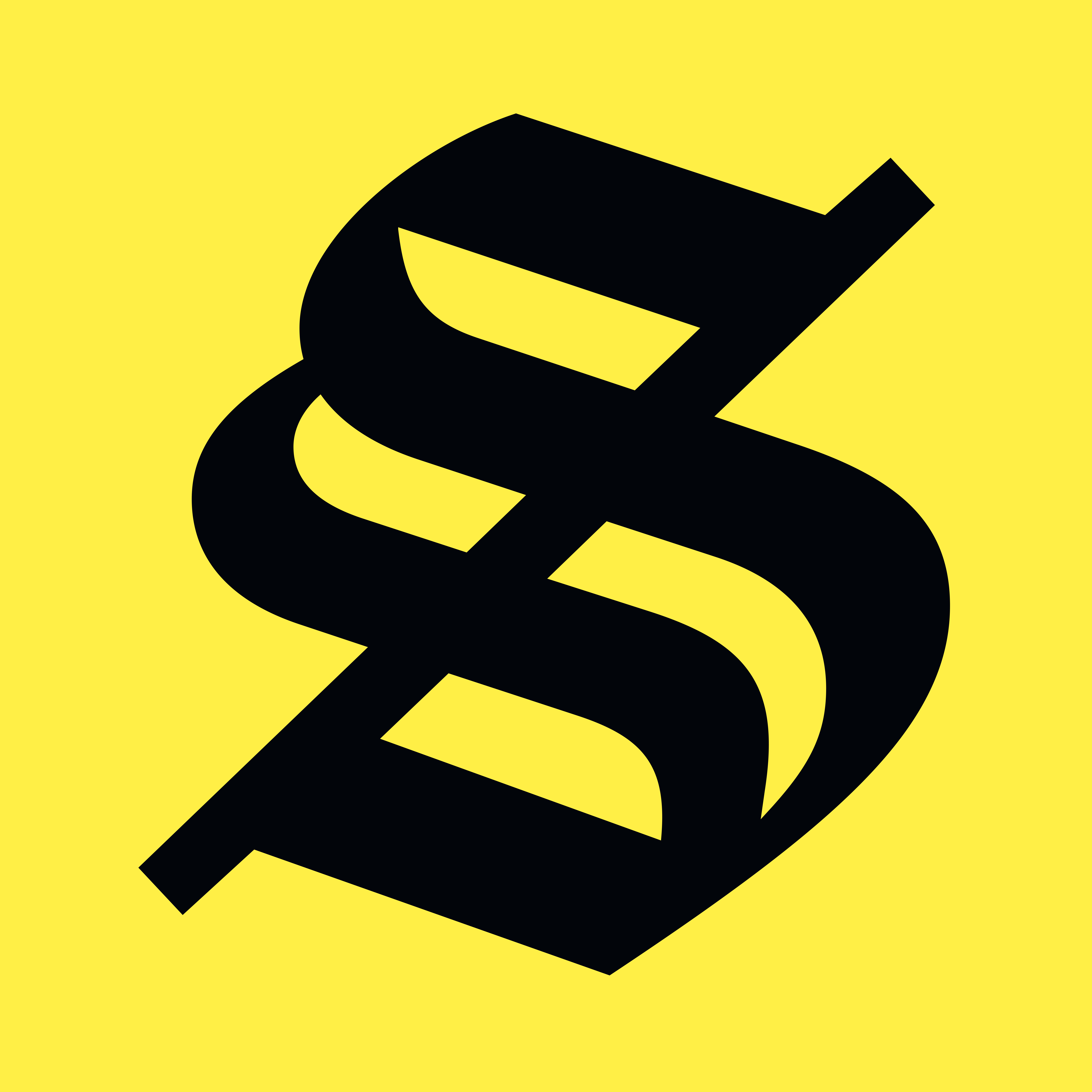 Golden letter S emblem, a Solana wallet for staking and managing SOL and NFTs, serving as the icon of Solflare.